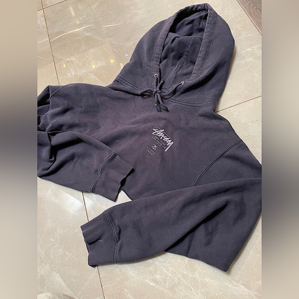 Stussy Black Hoodie Sweatshirt